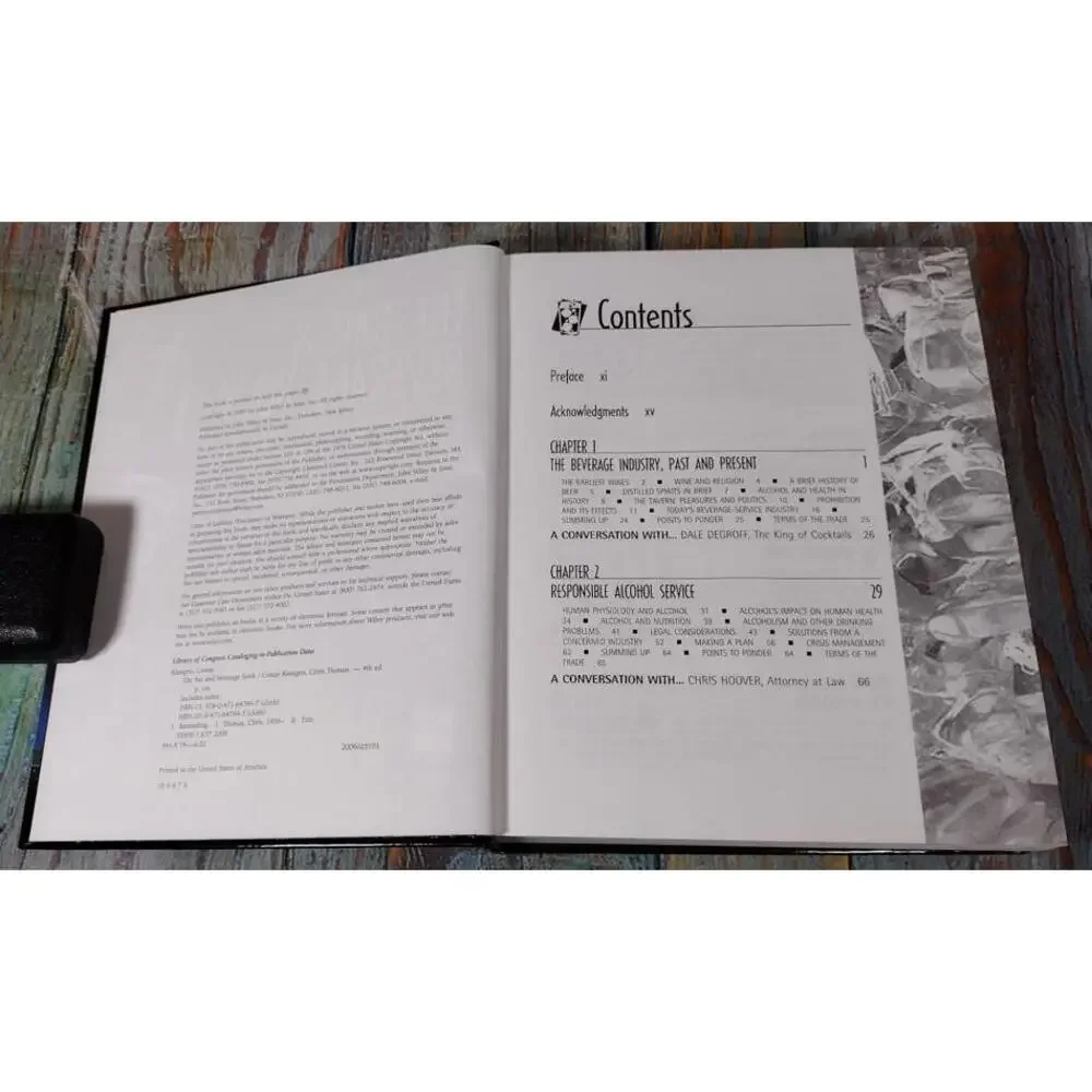 The Bar & Beverage Book, Fourth Edition by Costas Katsigris‎ & Chris Thomas
